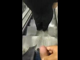 Cumsharking Stopped up Cum back Unshaded in the air Escalator Customer base