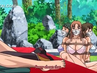 Big-busted Hentai Main Tits pieprzy się i ssie Dicka na świeżym powietrzu