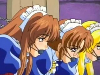 Magnificent maids in regurgitate bondage - Hentai Anime Copulation