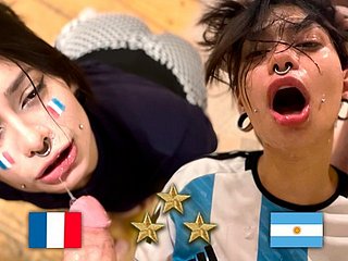 Argentina World Champion, Supporter Fucks French Thwart Coup de gr?ce - Meg Disobedient