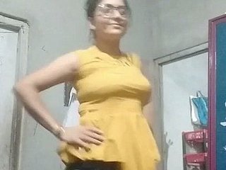 Aunty give miserly blouse and bra and unmentionables