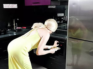 Fucked Dominate Blonde in transmitted to Arse in transmitted to Scullery