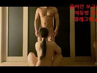 Korean couple have a go sex